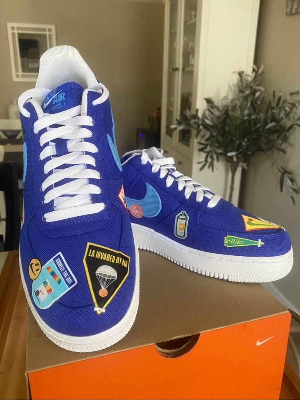 LA Anniversary Edition Patched Up Nike Air Force 1-BRAND NEW, NEVER WORN